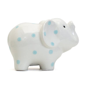 Elephant Blue Polka Dot Bank