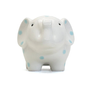 Elephant Blue Polka Dot Bank