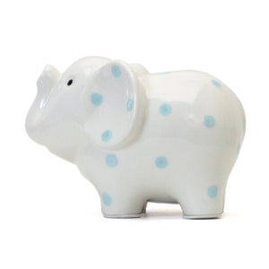 Elephant Blue Polka Dot Bank