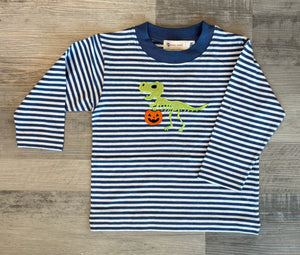 T-rex Skeleton Stripe Tee