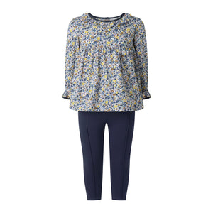 Floral Blouse Legging Set