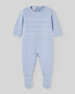 Chalk Blue Regalo Cashmere Blend Romper