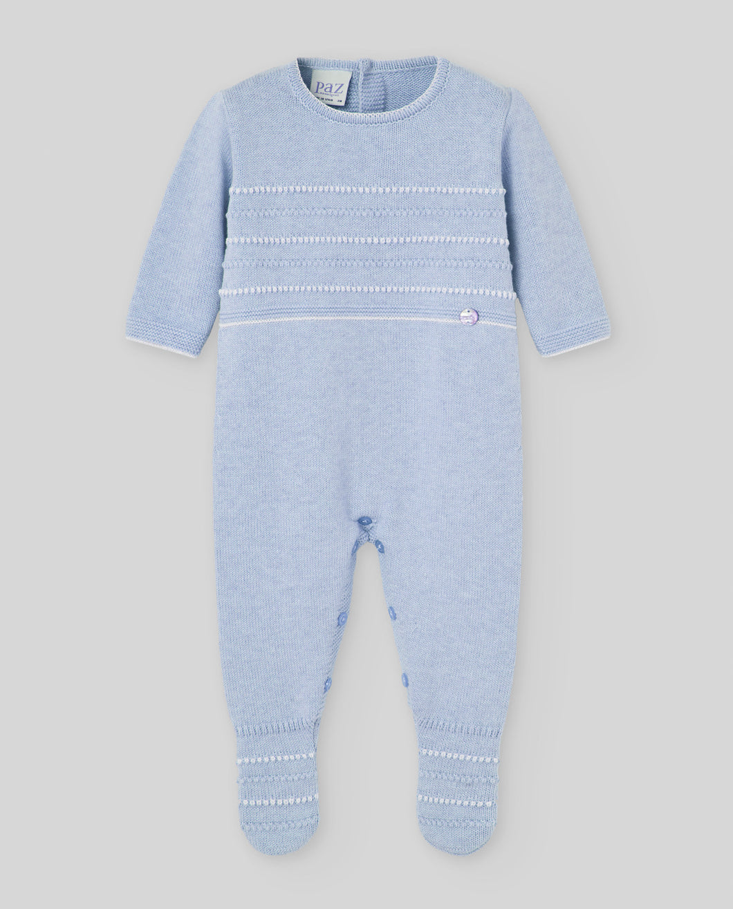 Chalk Blue Regalo Cashmere Blend Romper