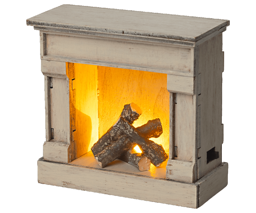 Vintage Off-white Fireplace