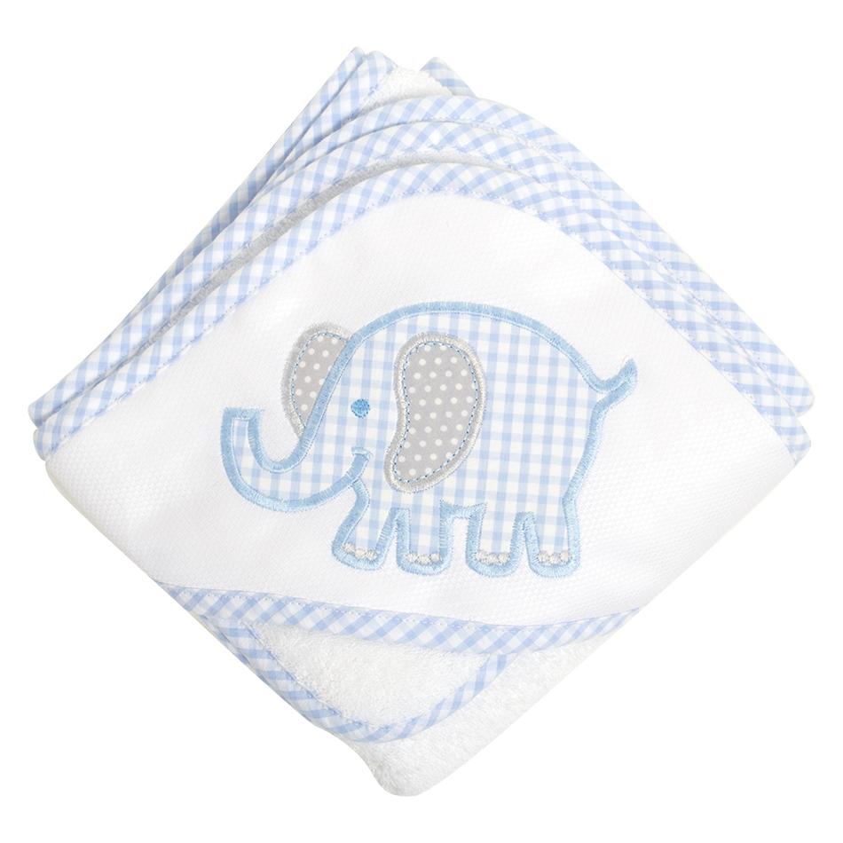 Blue Elephant Towel Set