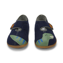 Load image into Gallery viewer, Navy Dino Slipper sneakers
