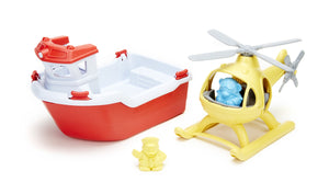 Helicopter and Rescue Boat Set