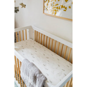 Bunny Hop Organic Crib Sheet