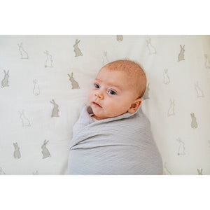 Bunny Hop Organic Crib Sheet